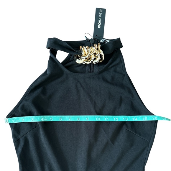 Fashion Nova Kaylee Chain Jumpsuit - Black Size M - Picture 7 of 9